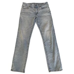 American Eagle Outfitters Slim Straight Jeans Mens 31x32 Light Wash Airflex+‎
